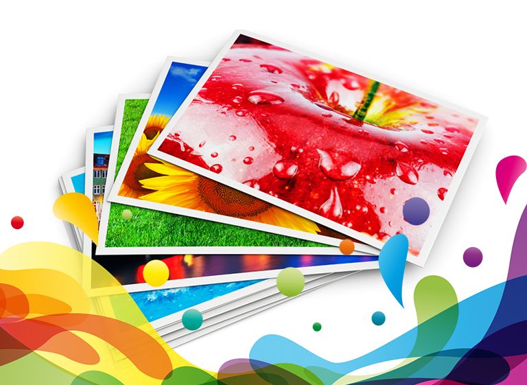 Colorful Printed Photo Cards